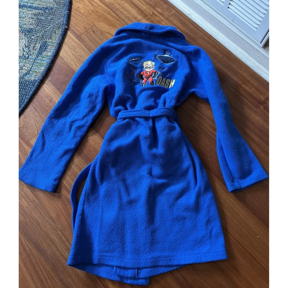 Vintage Disney The Incredibles Dash Boys Bathrobe No Tag See Measurements 5/6